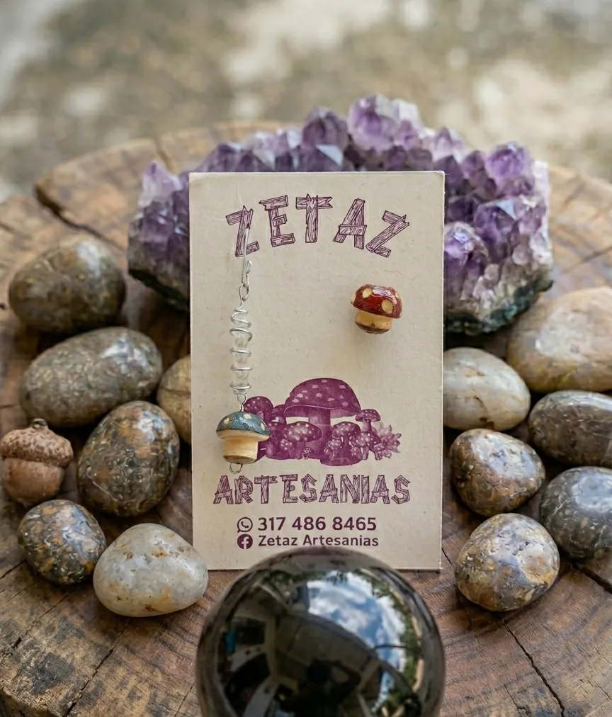 Solitario · cuarzo y palma de cera